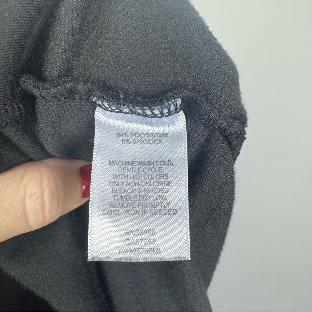 FREE PRESS | Black Velour Drawstring Waist Jogger Pants Women’s Size Large - Picture 10 of 10